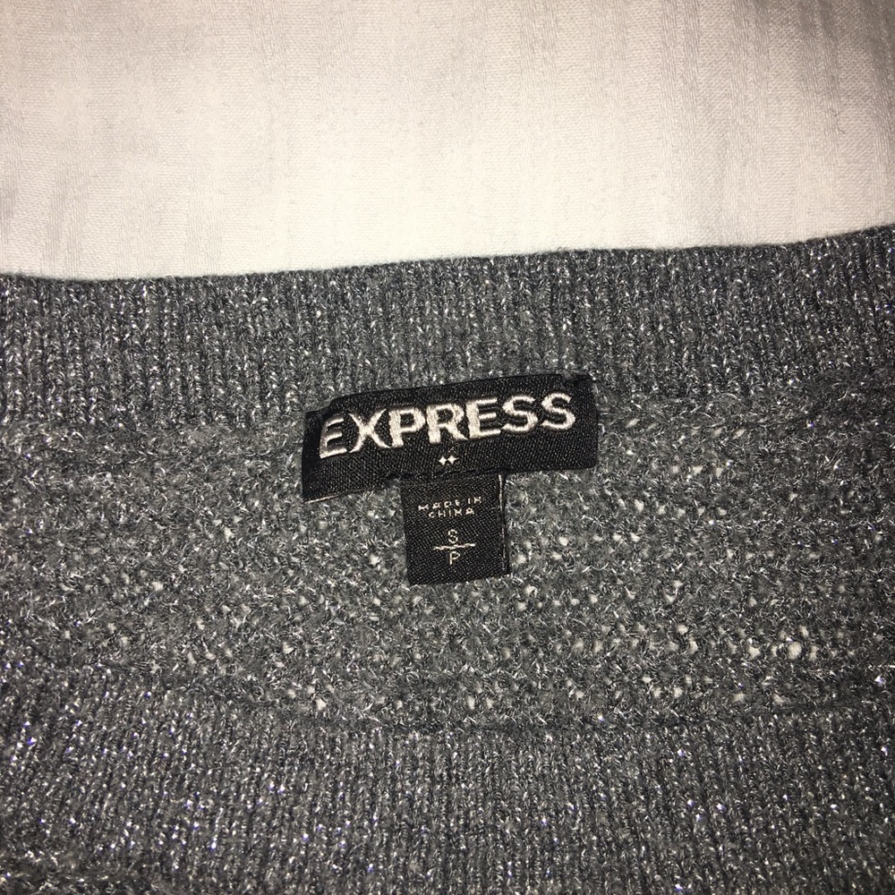 Cute express sweater shinny gray color - Picture 2 of 3